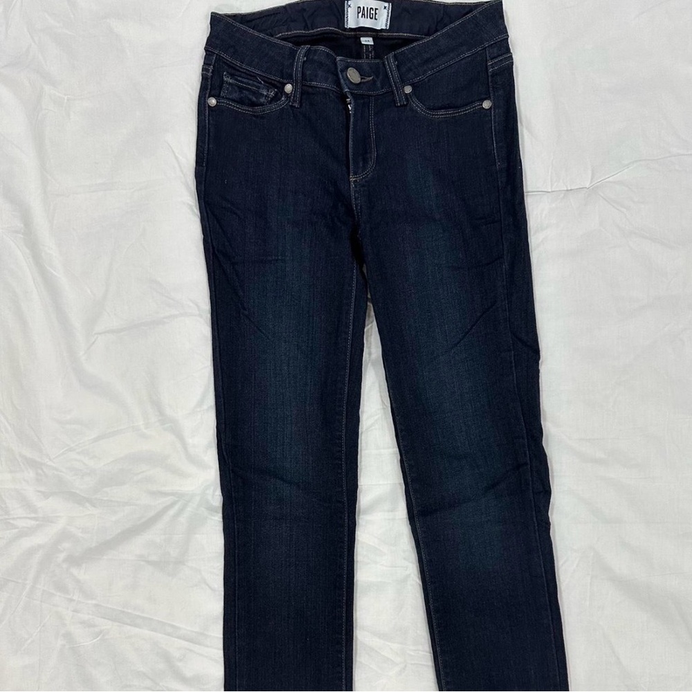 PAIGE Women's Midnight Blue Skinny Jeans